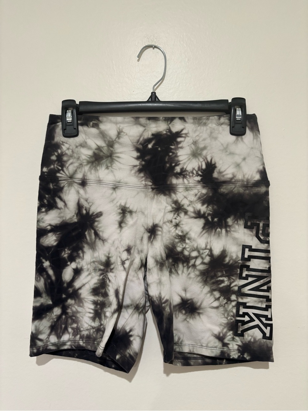PINK Victoria’s Secret Tie-Dye Biker Shorts - Black & White